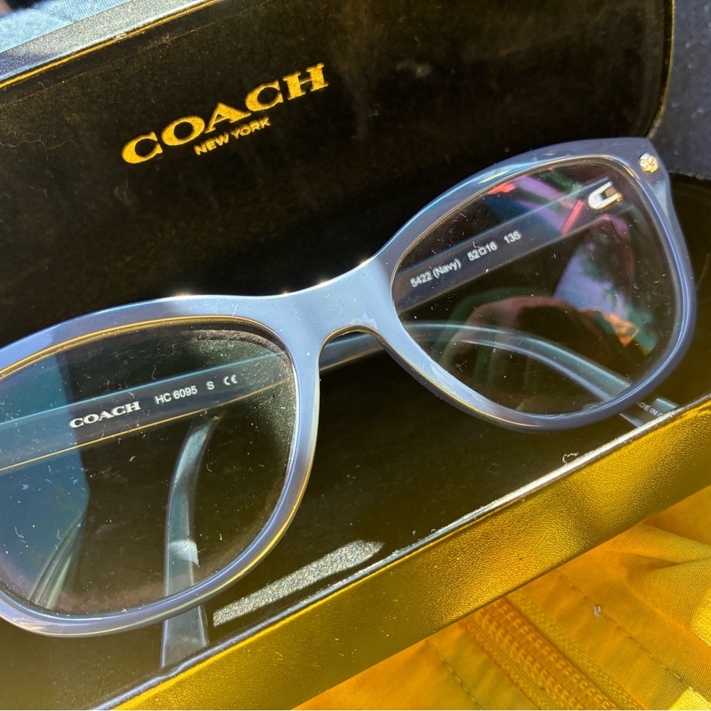 Coach Black and Gold Sunglasses